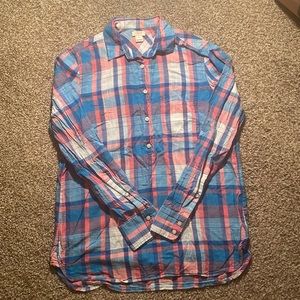 J. Crew Plaid Button Down Shirt
